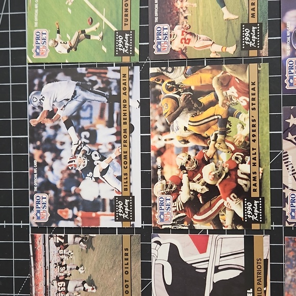 10 card lot of 1991 Pro Set '1990 Replay' and 'NFL Newsreel' cards NEAR MINT! - Picture 3 of 12